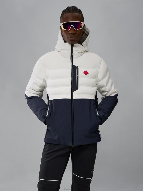 Orbit Hybrid Down Jacket White Men J.Lindeberg Clothing 66XF1299 - Image 1