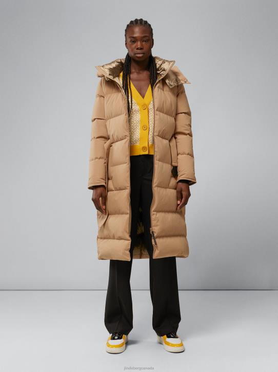 Orion Down Parka Tiger Brown Women J.Lindeberg Clothing 66XF2848 - Image 3