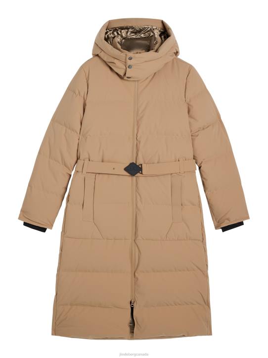 Orion Down Parka Tiger Brown Women J.Lindeberg Clothing 66XF2848 - Image 6