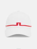 Oscar Cap White Men J.Lindeberg Accessory 66XF863