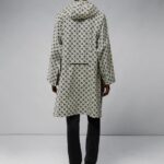 Packable Poncho Black monogram check Men J.Lindeberg Clothing 66XF2426