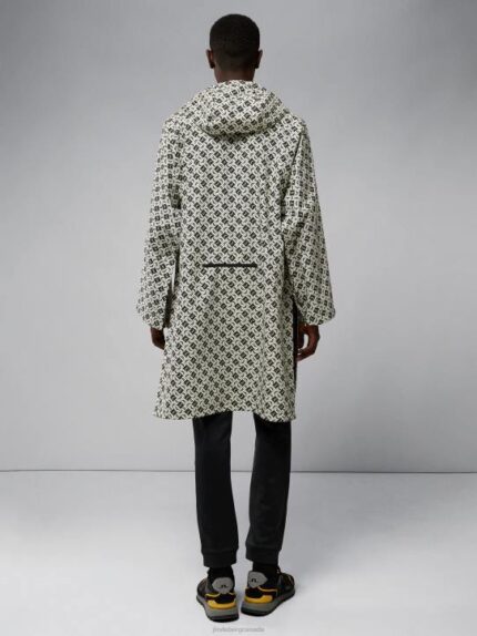 Packable Poncho Black monogram check Men J.Lindeberg Clothing 66XF2426