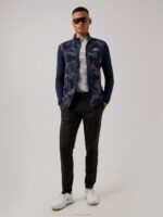 Packlight Print Golf Jacket Navy Camo Men J.Lindeberg Clothing 66XF2497 - Image 2