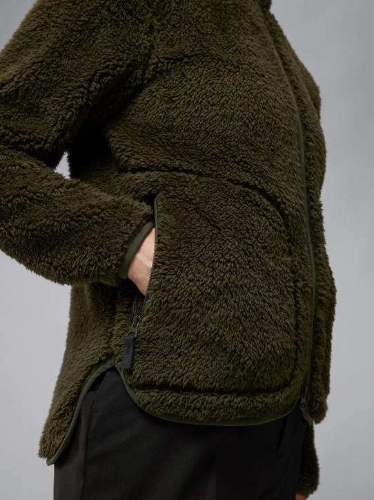 Patricia Pile Fleece Jacket Forest Green Women J.Lindeberg Clothing 66XF2815 - Image 3