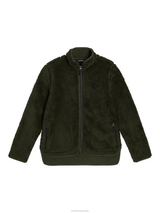 Patricia Pile Fleece Jacket Forest Green Women J.Lindeberg Clothing 66XF2815 - Image 4