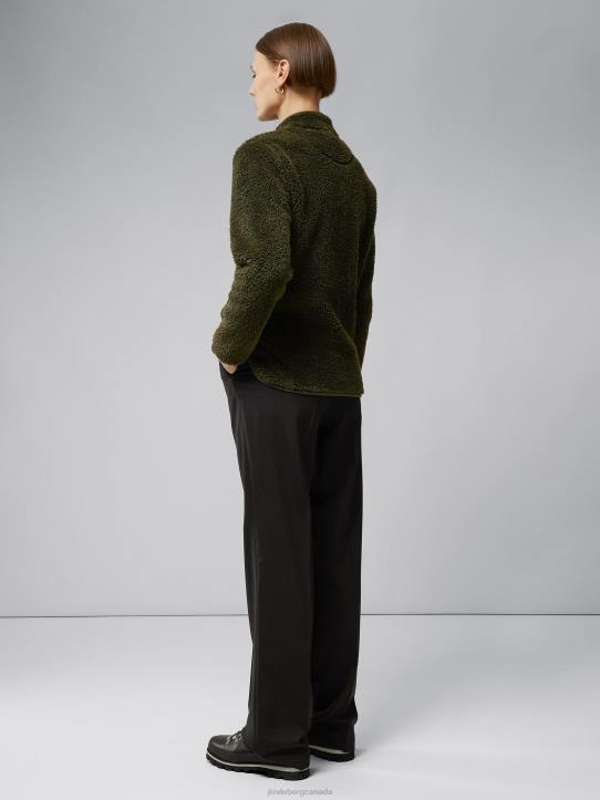 Patricia Pile Fleece Jacket Forest Green Women J.Lindeberg Clothing 66XF2815 - Image 1