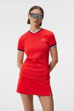 Patricia Top Fiery Red Women J.Lindeberg Clothing 66XF1508