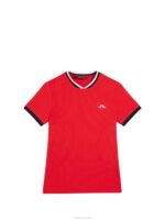 Patricia Top Fiery Red Women J.Lindeberg Clothing 66XF1508 - Image 6
