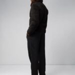 Patrik Pile Fleece Jacket Black Men J.Lindeberg Clothing 66XF2269