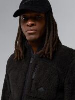 Patrik Pile Fleece Jacket Black Men J.Lindeberg Clothing 66XF2269 - Image 3