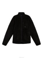 Patrik Pile Fleece Jacket Black Men J.Lindeberg Clothing 66XF2269 - Image 4