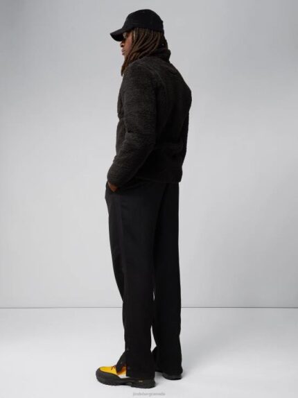Patrik Pile Fleece Jacket Black Men J.Lindeberg Clothing 66XF2269