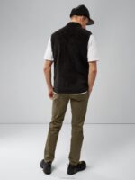 Patrik Pile Fleece Vest Black Men J.Lindeberg Clothing 66XF2271 - Image 2
