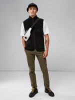 Patrik Pile Fleece Vest Black Men J.Lindeberg Clothing 66XF2271 - Image 3