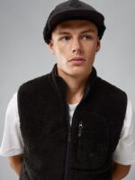 Patrik Pile Fleece Vest Black Men J.Lindeberg Clothing 66XF2271 - Image 4
