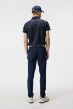 Peat Polo Navy Men J.Lindeberg Clothing 66XF260