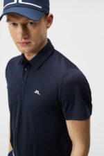 Peat Polo Navy Men J.Lindeberg Clothing 66XF260 - Image 3