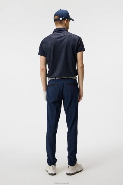 Peat Polo Navy Men J.Lindeberg Clothing 66XF260
