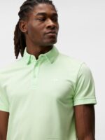 Peat Polo Patina Green Men J.Lindeberg Clothing 66XF259 - Image 3