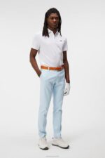 Peat Polo White Men J.Lindeberg Clothing 66XF103 - Image 2