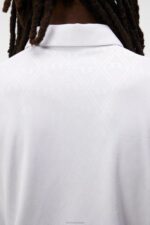 Peat Polo White Men J.Lindeberg Clothing 66XF103 - Image 4