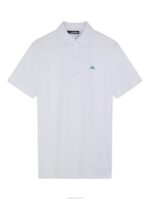 Peat Polo White Men J.Lindeberg Clothing 66XF258 - Image 4