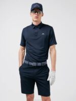 Peat Relaxed Fit Polo Navy Men J.Lindeberg Clothing 66XF2069