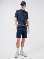 Peat Relaxed Fit Polo Navy Men J.Lindeberg Clothing 66XF2069 - Image 3