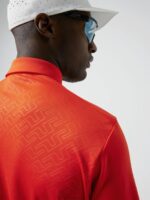Peat Relaxed Fit Polo Tangerine Tango Men J.Lindeberg Clothing 66XF2070 - Image 4