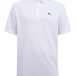 Peat Relaxed Fit Polo White Men J.Lindeberg Clothing 66XF2072