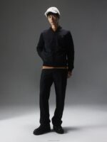 Penn Hybrid Bomber Jacket Black Men J.Lindeberg Clothing 66XF2381 - Image 2