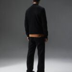 Penn Hybrid Bomber Jacket Black Men J.Lindeberg Clothing 66XF2381