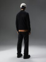 Penn Hybrid Bomber Jacket Black Men J.Lindeberg Clothing 66XF2381