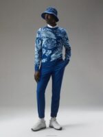 Percy Sweater Hibiscus Blue Men J.Lindeberg Clothing 66XF659 - Image 2