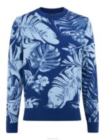 Percy Sweater Hibiscus Blue Men J.Lindeberg Clothing 66XF659 - Image 4