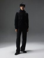 Perry Hybrid Hood Jacket Black Men J.Lindeberg Clothing 66XF2276 - Image 3