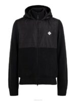 Perry Hybrid Hood Jacket Black Men J.Lindeberg Clothing 66XF2276 - Image 4