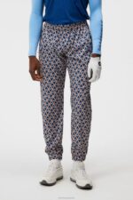 Petrus Print Pant Estate Blue Diamond Men J.Lindeberg Clothing 66XF390