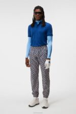 Petrus Print Pant Estate Blue Diamond Men J.Lindeberg Clothing 66XF390 - Image 3