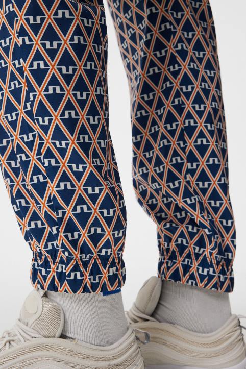 Petrus Print Pant Estate Blue Diamond Men J.Lindeberg Clothing 66XF390 - Image 5