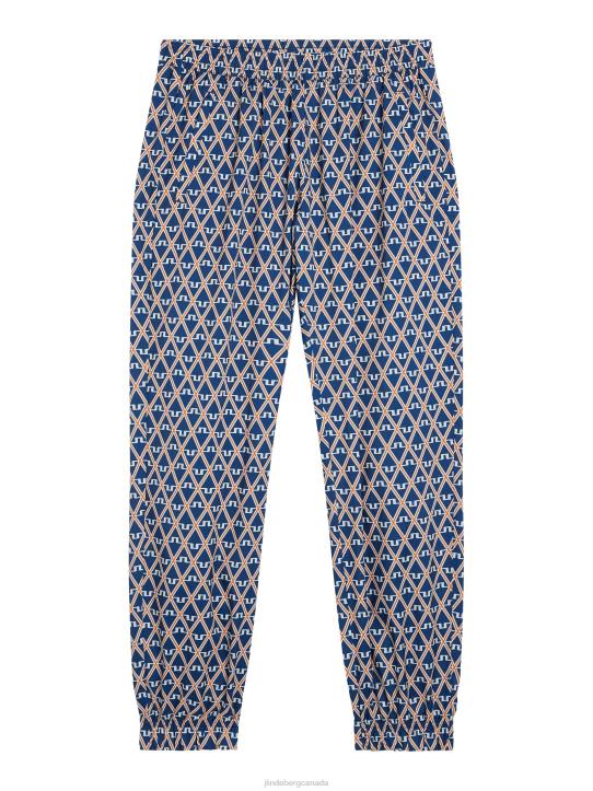 Petrus Print Pant Estate Blue Diamond Men J.Lindeberg Clothing 66XF390 - Image 6