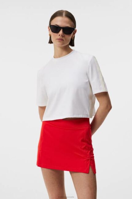 Phoebe Top White Women J.Lindeberg Clothing 66XF1506
