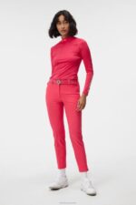 Pia Pant Rose Red Women J.Lindeberg Clothing 66XF1703 - Image 2
