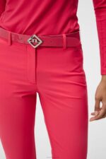Pia Pant Rose Red Women J.Lindeberg Clothing 66XF1703 - Image 3