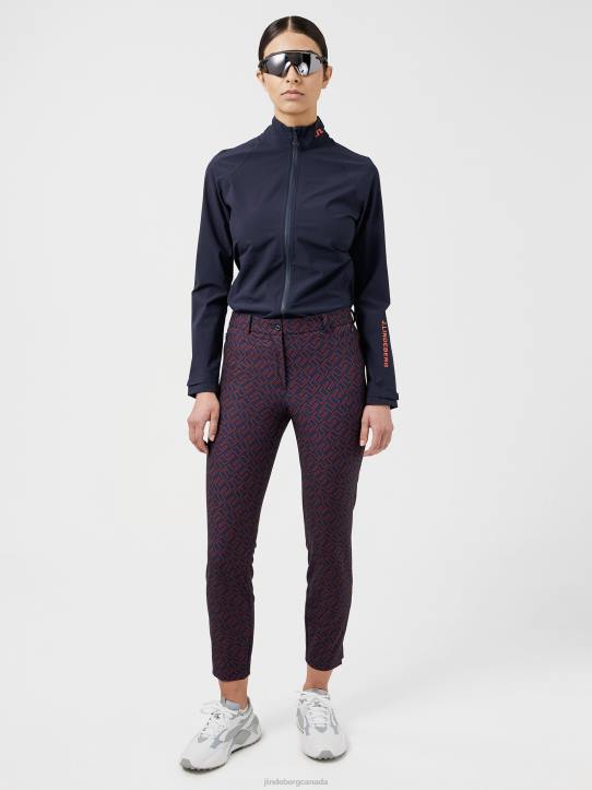 Pia Print Golf Pant Ketchup Bridge Monogram Women J.Lindeberg Clothing 66XF2800 - Image 2