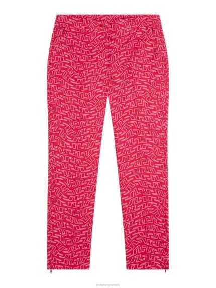 Pia Print Pant Azalea Bridge Swirl Women J.Lindeberg Clothing 66XF1755
