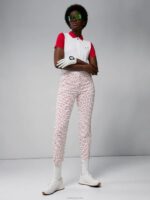 Pia Print Pant Bridge Swirl White Women J.Lindeberg Clothing 66XF2774 - Image 2