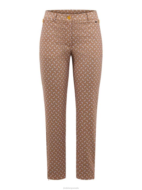 Pia Print Pant Tiger Monogram check Women J.Lindeberg Clothing 66XF2775 - Image 4