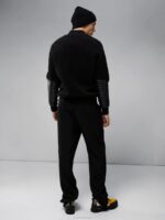 Pile Hybrid Jacket Black Men J.Lindeberg Clothing 66XF2425 - Image 2