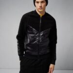Pile Hybrid Jacket Black Men J.Lindeberg Clothing 66XF2425
